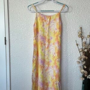 Tie Dye Style & Co Slip Maxi Dress size PXL